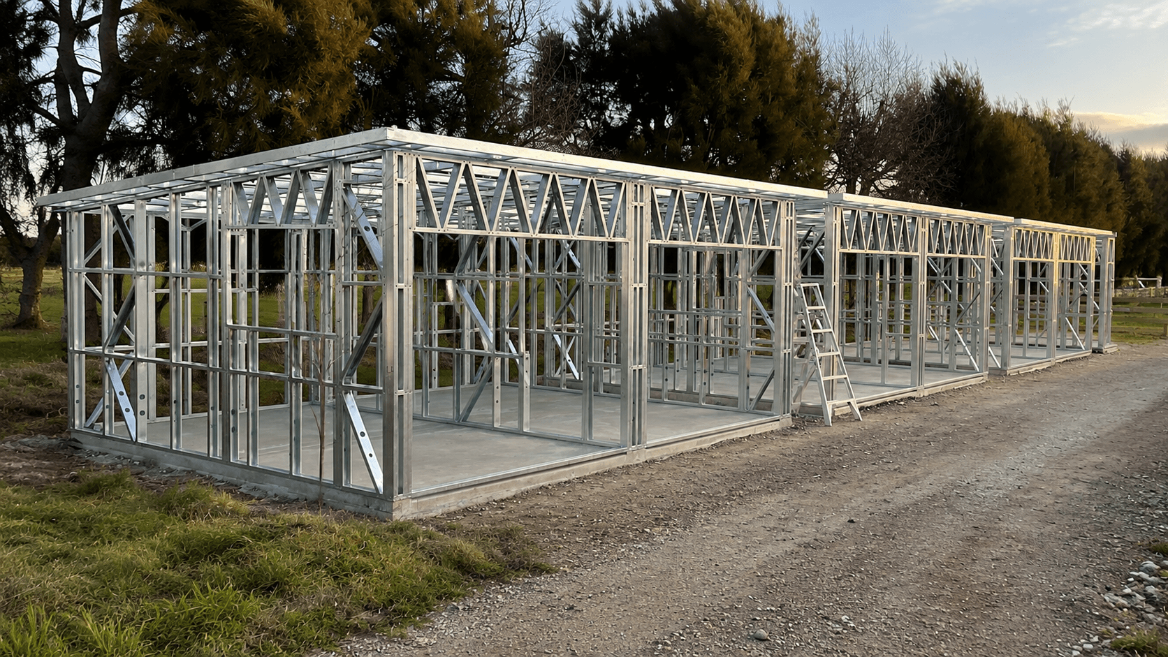 Steel frame guide cover
