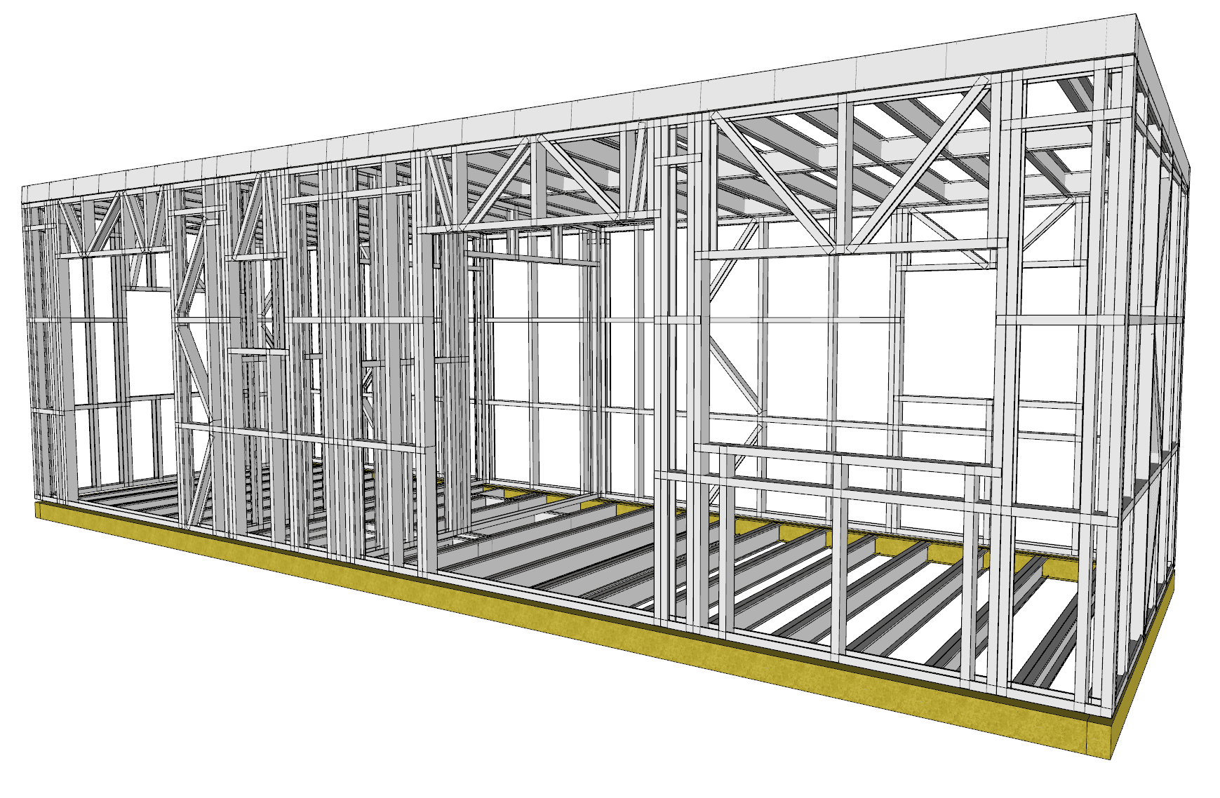 CA8829 steel frame render