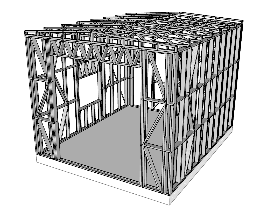 SH30 steel frame render