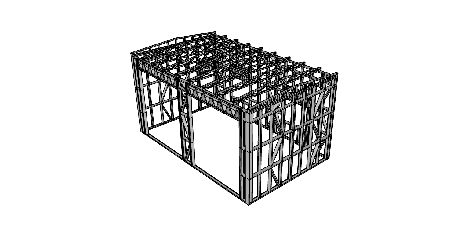 SH40 steel frame render