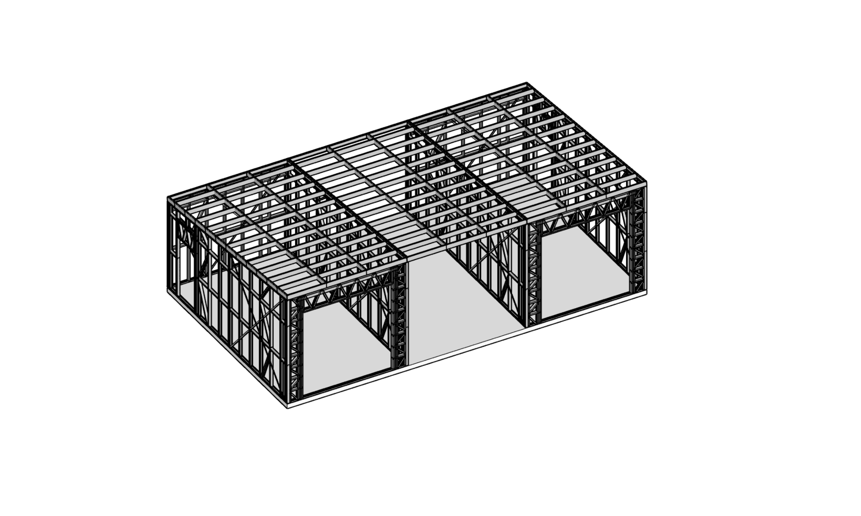 31.15m² Farm Shed — frame render
