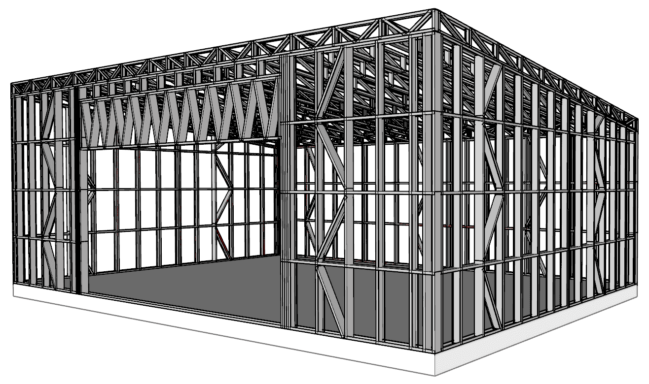 SH96 steel frame render