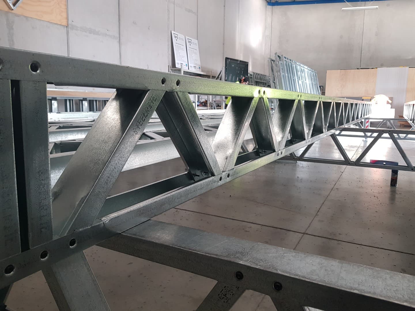 Steel floor joist system